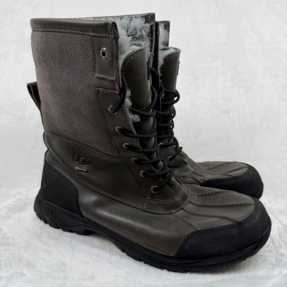 UGG Butte Mens Stout Waterproof Leather Snow Boots‎ 5521 Vibram Sole Size 13